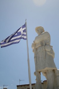 Estatua de Soldado en Creta