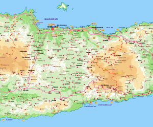 Mapa de la región de Heraklion